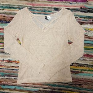 Rose Gold Long-Sleeve Top